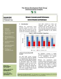 The African Development Bank Group Chief Economist Complex Ethiopia’s Economic growth Performance:  Economic Brief