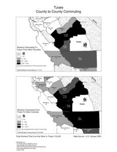 Tulare County to County Commuting