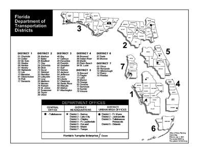 ESCAMBIA  Florida Department of Transportation Districts