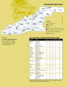 MOUNTAIN TROUT MAP uuu Alleghany uuu