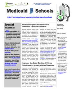 Join the Medicaid in Schools Community at the IDOE Learning Connection Medicaid Medicaid Schools Schools