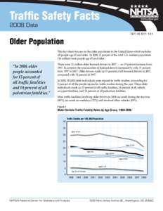Traffic Safety Facts 2008 Data DOT HS[removed]Older Population
