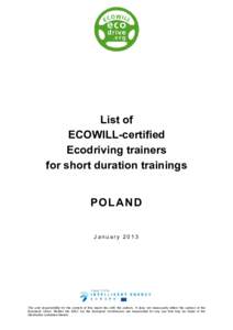 Microsoft Word - List of ECOWILL trainers Poland.doc
