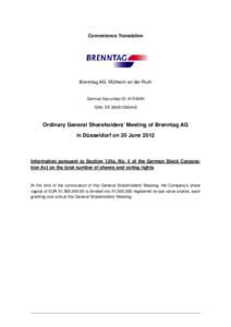 Microsoft Word - Brenntag_oGSM2012_Information_NumberOfShares.docx