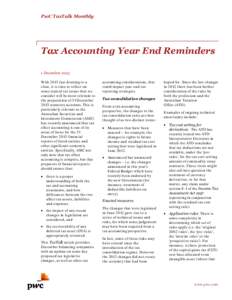 Microsoft Word - Article - Tax accounting year end reminders - 1 Dec 2013