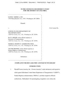 Case 1:13-cv[removed]Document 1 Filed[removed]Page 1 of 12  IN THE UNITED STATES DISTRICT COURT FOR THE DISTRICT OF COLUMBIA ________________________________________________ )