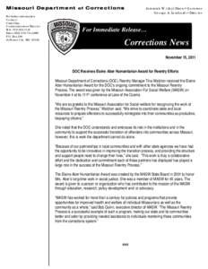 Missouri Department of Corrections / Department of Corrections / Missouri