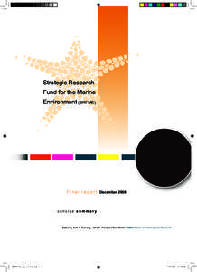 Strategic Research Fund for the Marine Environment (SRFME) F i n a l r e p o r t December 2006