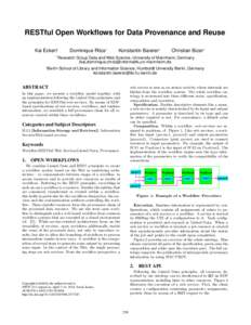 Workflow / Business / Linked data / Representational state transfer / Kepler scientific workflow system / Scientific workflow system / Workflow technology / Computing / Systems engineering