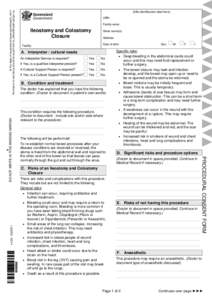Ileostomy and Colostomy Closure Procedural Consent and Patient Information Sheet| Informed Consent
