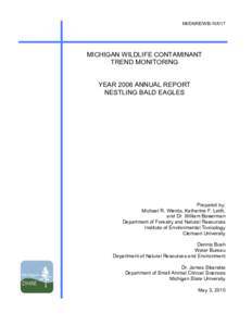 Persistent organic pollutants / Environment / Great Lakes Waterway / Chemistry / Eagles / Polychlorinated biphenyl / DDT / Bald Eagle / Great Lakes / Canada–United States border / Pollution / Endocrine disruptors