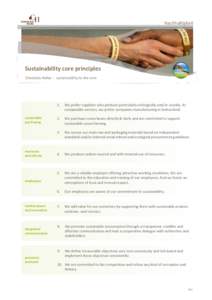 Nachhaltigkeit  Sustainability core principles Chocolats Halba - sustainability to the core  sustainable