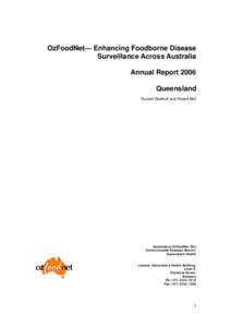 OzFoodNet— Enhancing Foodborne Disease Surveillance Across Australia