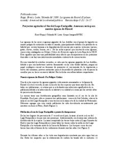 Publicado como: Rupp, Ernst y León, Yolanda M[removed]La iguana de Ricord (Cyclura ricordi): A merced de la voluntad política. Revista Atajo 8 (3): 16-17.