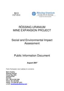 Rössing uranium mine / Uranium / Rio Tinto Group / Open-pit mining / Tailings / Heap leaching / Walvis Bay / Swakopmund / Mining in Namibia / Mining / Africa / Erongo Region