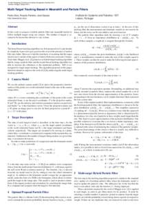 Monte Carlo methods / Particle filter / Kinematics / Statistics / Control theory / Physics / Estimation theory / Robot control / Computational statistics