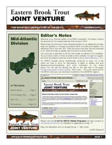 Eastern Brook Trout JOINT VENTURE