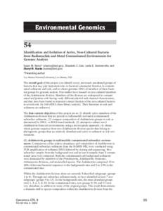 DOE Genomics:GTL Contractor-Grantee Workshop II