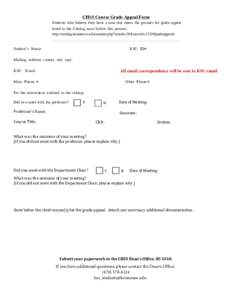 Microsoft Word - CHSS Course Grade Appeal Form.docx