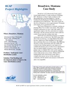 Geography of the United States / Montana / Billings Metropolitan Area / Broadview / Yellowstone County /  Montana