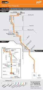 City to The Pines SC via Eastern Fwy > Templestowe Route 905 Zone 2