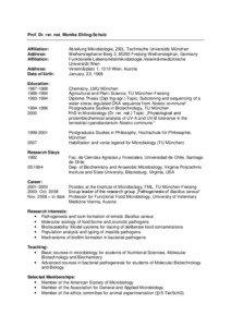 Education in Munich / Public universities / Virology / Bacillus cereus / Food microbiology / Technical University Munich / Bacillus / Bacteria / Ludwig Maximilian University of Munich / Microbiology / Biology / Medicine