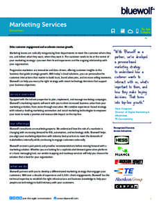 Marketing Services  The Agile Enterprise  Datasheet