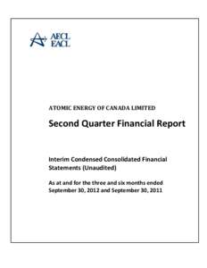 AECL Second Quarter Financial Report