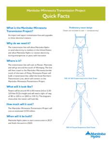 Manitoba-Minnesota Transmission Project Fact Sheet R2