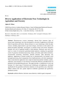 Diverse Applications of Electronic-Nose Technologies in Agriculture and Forestry