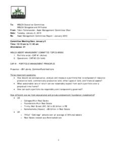 Microsoft Word - WSLCA Asset Management Committee Agenda - JanauryDRAFT.doc