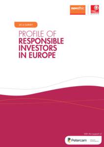 2014 survey  Profile of responsible investors in Europe