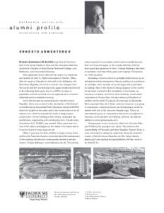 d a l h o u s i e  u n i v e r s i t y alumni profile architecture