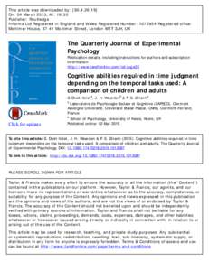 This article was downloaded by: [On: 04 March 2015, At: 19:30 Publisher: Routledge Informa Ltd Registered in England and Wales Registered Number: Registered office: Mortimer House, 37-41 Mortimer Stre