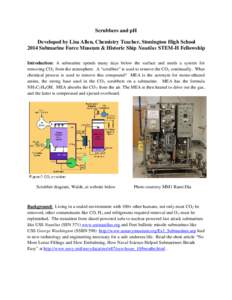 Scrubbers and pH Developed by Lisa Allen, Chemistry Teacher, Stonington High School 2014 Submarine Force Museum & Historic Ship Nautilus STEM-H Fellowship Introduction: A submarine spends many days below the surface and 