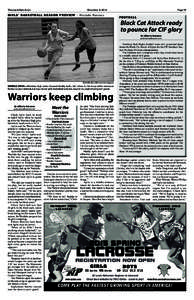 Thousand Oaks Acorn  December 4, 2014 Westlake Warriors