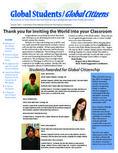 Microsoft Word - Recipients of the 2009 Global Citizenship Awards for Graduating Gr.doc