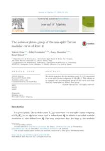 The automorphism group of the non-split Cartan modular curve of level 11