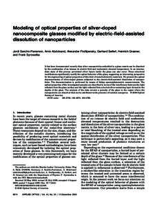 Modeling of optical properties of silver-doped nanocomposite glasses modified by electric-field-assisted dissolution of nanoparticles