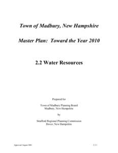Hydraulic engineering / Geotechnical engineering / Aquatic ecology / Madbury /  New Hampshire / Bellamy Reservoir / Groundwater / Bellamy River / Water resources / Wetland / Water / Hydrology / Aquifers