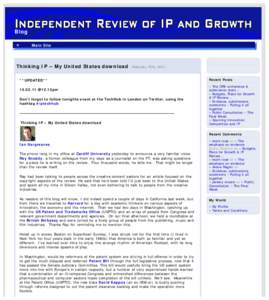 Independent Review of IP and Growth Blog