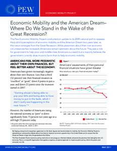 The Pew Charitable Trusts / Socio-economic mobility in the United States / Knowledge / Structure / Contest mobility / Socioeconomics / Social mobility / Economic mobility