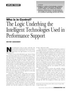 Technical communication / Collaboration / Information science / Technology / Collaborative filtering / Information retrieval / Software agent / Electronic performance support systems / Intelligent agent / Human–computer interaction / Artificial intelligence / Science