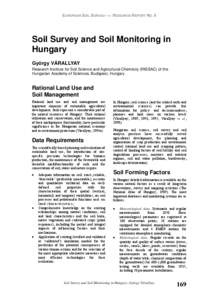 Soil Survey and Soil Monitoring in Hungary