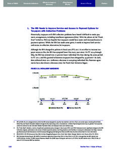 Fiscal Year 2015 Objectives Report to Congress Volume 1