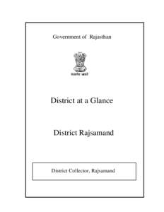 Government of Rajasthan  lR;eso t;rs District at a Glance