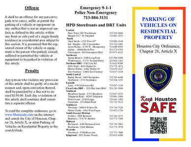 Offense It shall be an offense for any person to park or to cause, suffer or permit the parking of a vehicle or equipment on any surface that is not an improved surface as defined in this article, within any front or sid