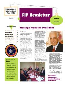 Federation of International Polo (FIP) FIP Newsletter Volume 8