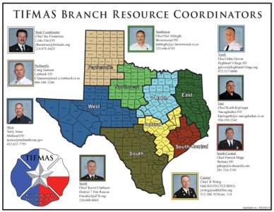 TIFM A S Br a nch R esource Coor dinator s State Coordinator Chief Joe Florentino Little Elm FD [removed[removed]