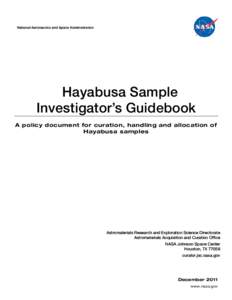 Hayabusa Sample Allocation Policies